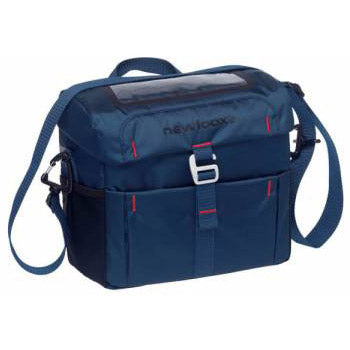 Blue New Tas Vigo handlebar bag mounted on a bicycle